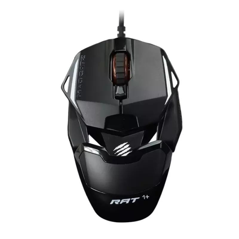 Mad Catz THE AUTHENTIC R.A.T. 1+ Ratón gaming (MR01MCINBL000-0) - Negro/Rojo