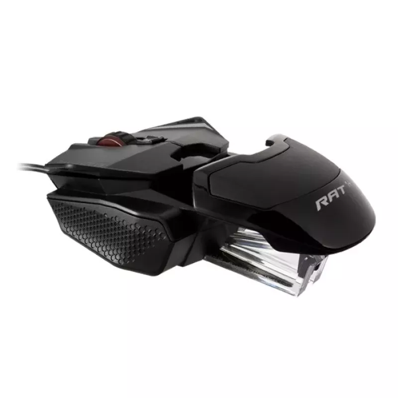 Mad Catz THE AUTHENTIC R.A.T. 1+ Ratón gaming (MR01MCINBL000-0) - Negro/Rojo