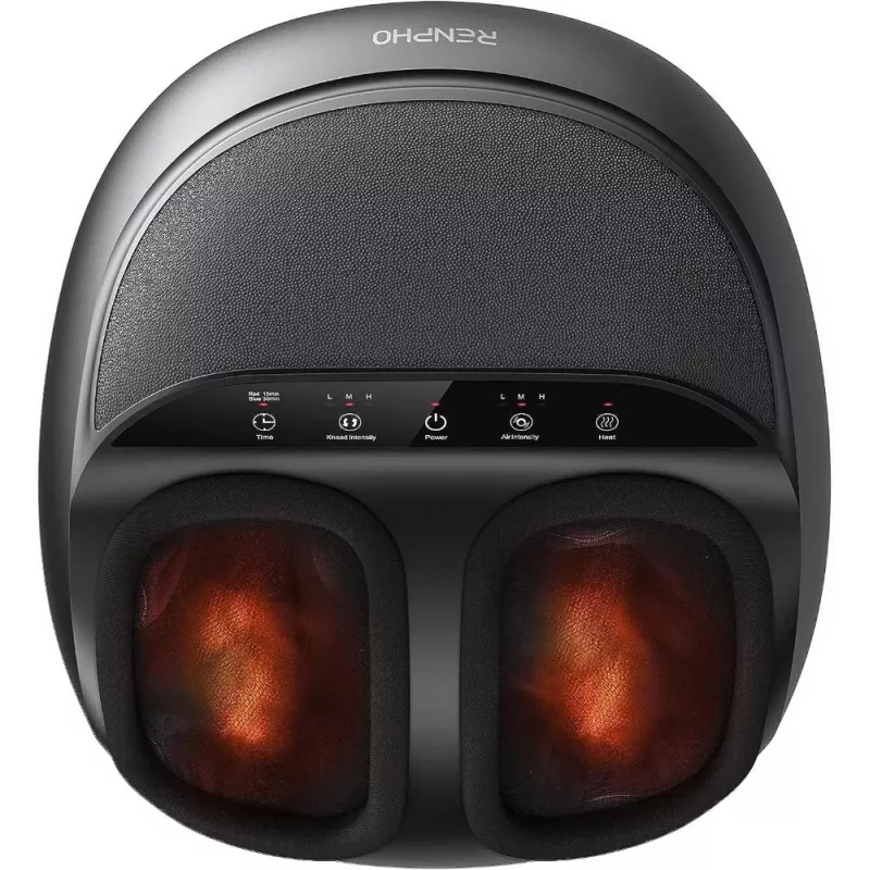 RENPHO Masajeador de pies Shiatsu para fascitis plantar, Negro