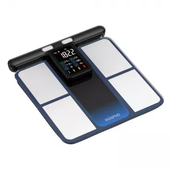 RENPHO MorphoScan MSC01 Báscula, Negro/Plata, USB-C, Bluetooth