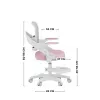 MARK ADLER Junior 4.3 Silla giratoria rosa-gris