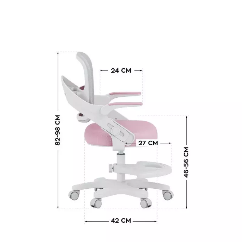 MARK ADLER Junior 4.3 Silla giratoria rosa-gris