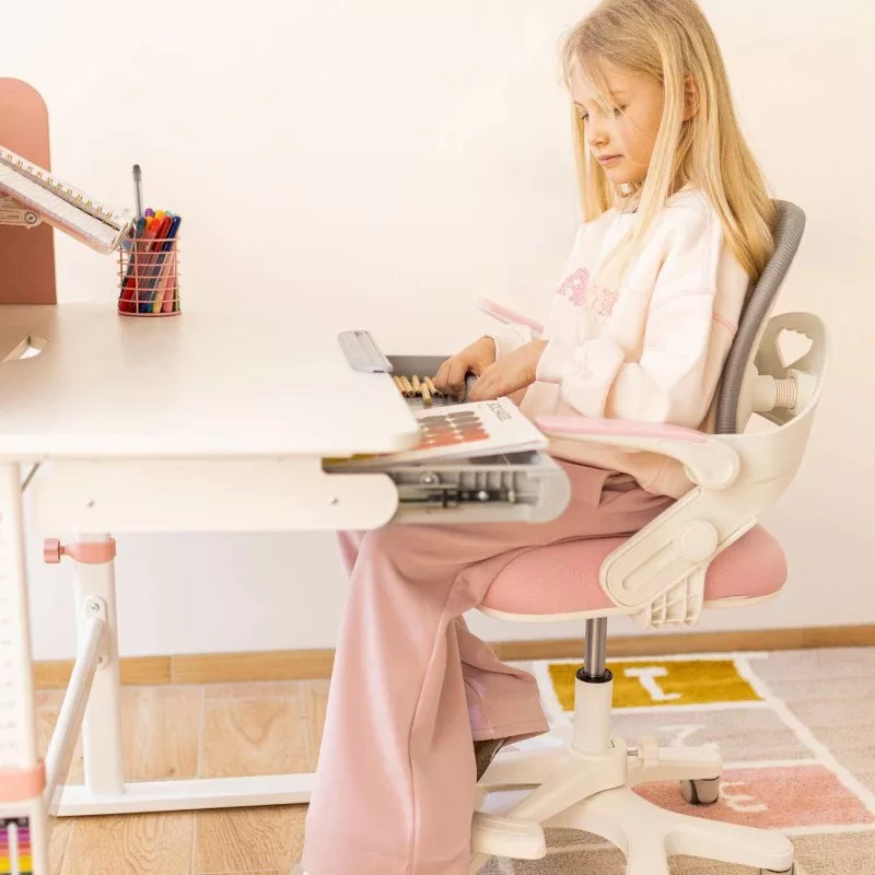 MARK ADLER Junior 4.3 Silla giratoria rosa-gris