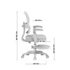 MARK ADLER Junior 4.4 Silla giratoria gris para oficina