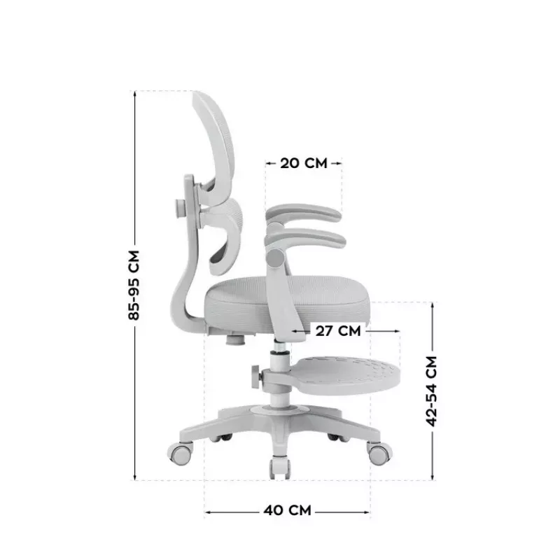 MARK ADLER Junior 4.4 Silla giratoria gris para oficina