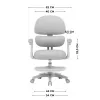 MARK ADLER Junior 4.4 Silla giratoria gris para oficina