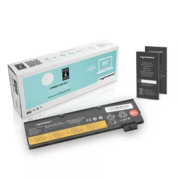Batería MITSU Movano para Lenovo ThinkPad T570 (10,8V, 4400 mAh, 47 Wh)