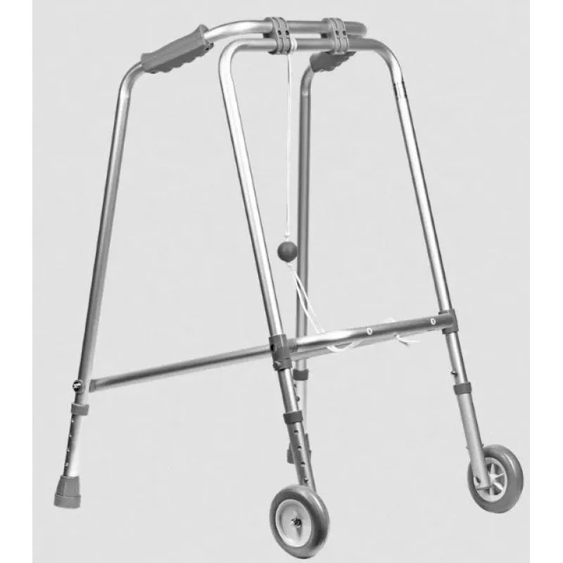 Andador de rehabilitación plegable REHA FUND RF-100 plata aluminio