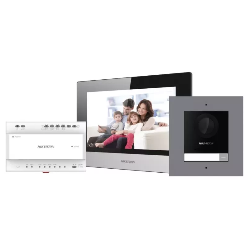 Hikvision DS-KIS702Y Kit de videoportero Wi-Fi 2-Wire