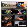 Hisense 65UR9DS Smart TV de 65 pulgadas 4K UHD RGB MiniLED, 3840x2160, 170 Hz, 6 ms, HDR, HDMI, USB-C, LAN, WiFi, Bluetooth, negro/gris