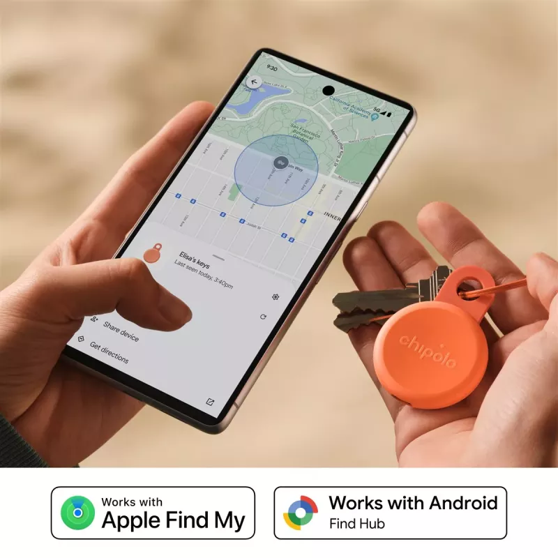 Chipolo LOOP – Rastreador Bluetooth recargable con correa de silicona para iOS y Android, pack de 4 (Charcoal, Chalk, Navy, Coral)