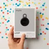 Chipolo LOOP – Rastreador Bluetooth recargable con correa de silicona para iOS y Android, pack de 4 (Charcoal, Chalk, Navy, Coral)