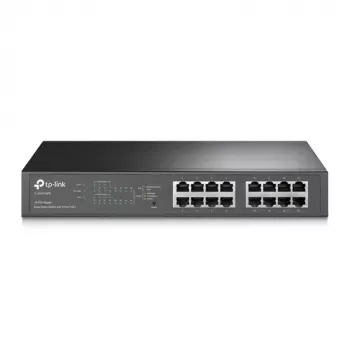 TP-LINK TL-SG1016PE switch Gigabit Easy Smart PoE+ de 16 puertos (110W, 8 puertos PoE+, montaje en rack)