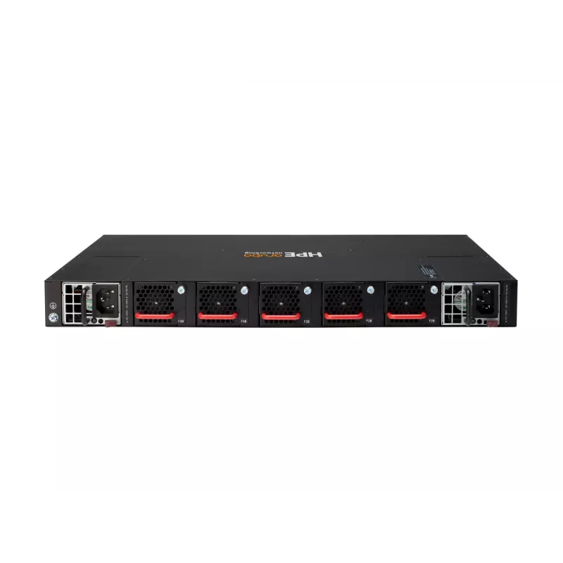 HPE Aruba 8320 switch gestionado Layer 3 de 48 puertos 10GbE SFP+ y 6 puertos 40GbE QSFP+ con 2x fuentes de alimentación 400W, 5x ventiladores, kit de rack, conforme a TAA