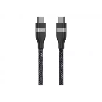 Anker cable de carga rápida USB C a USB C 240W trenzado reciclado A82E2 (1,8 m, negro)