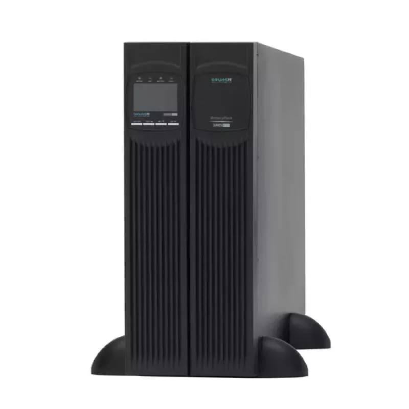 ONLINE USV XANTO 6000 SAI - 6000 VA / 5400 W - doble conversión online - rack/torre 3U - 2x C19, 4x C13, regleta de bornes - USB, RS-232, slot inteligente