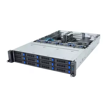 Giga Computing GigaByte R263-S30-AAH2 servidor barebone rack 2U, 12 bahías hot-swap de 3,5 pulgadas/2,5 pulgadas, 2x fuente de alimentación redundante 1300W, Intel C236, LGA 1151