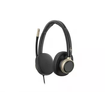 HP Poly Mission 825 auriculares estéreo USB con cable y ANC - negro