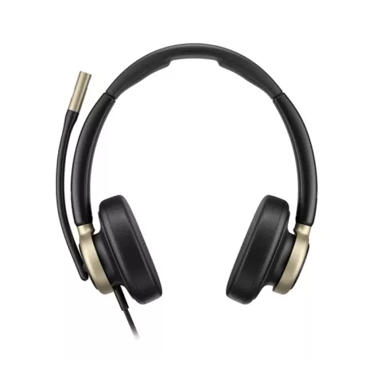 HP Poly Mission 825 auriculares estéreo USB con cable y ANC - negro