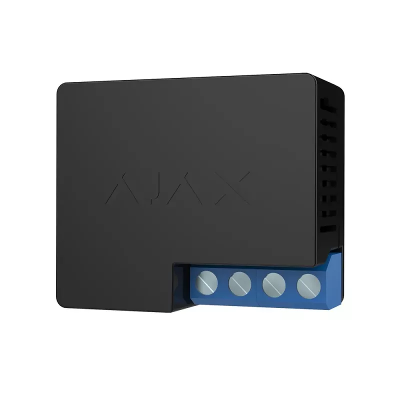Ajax WallSwitch relé inteligente de interruptor de pared negro