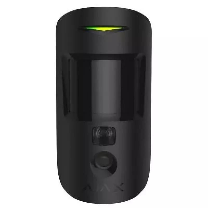 AJAX MotionCam HD detector de movimiento inalámbrico con cámara, negro (PHOD 118275)