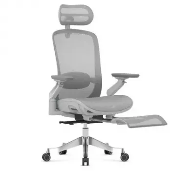 MARK ADLER Leadpro 8.7 gris silla de oficina con reposacabezas y mecanismo basculante