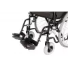 REHA FUND silla de ruedas de acero RF-1/45/PN/CZA-624/PU - silla de ruedas manual, 45 cm de ancho de asiento, 120 kg de capacidad, negra