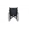 REHA FUND silla de ruedas de acero RF-1/45/PN/CZA-624/PU - silla de ruedas manual, 45 cm de ancho de asiento, 120 kg de capacidad, negra