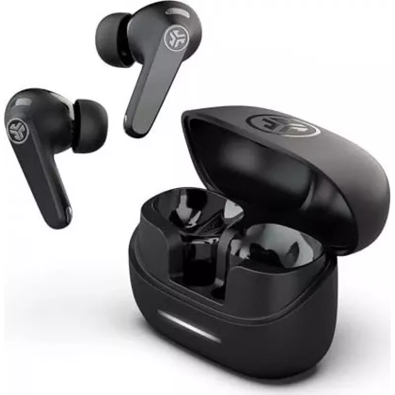 JLab JBuds ANC Pods auriculares True Wireless con cancelación activa de ruido, IP55, negro