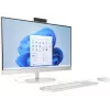 HP All-in-One 27-cr0042nf ordenador de sobremesa, AMD Ryzen 5 7520U, 16 GB RAM, 512 GB SSD, pantalla Full HD IPS de 27 pulgadas, Windows 11 Home, blanco (reacondicionado)