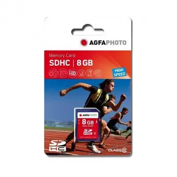 AgfaPhoto Tarjeta SDHC 8GB High Speed Class 10 UHS-I U1 V10