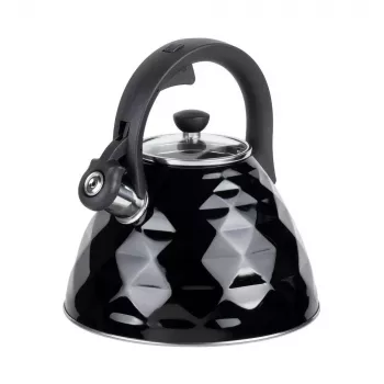 Tetera silbadora RESTO 3L acero inoxidable plata/negro 90610