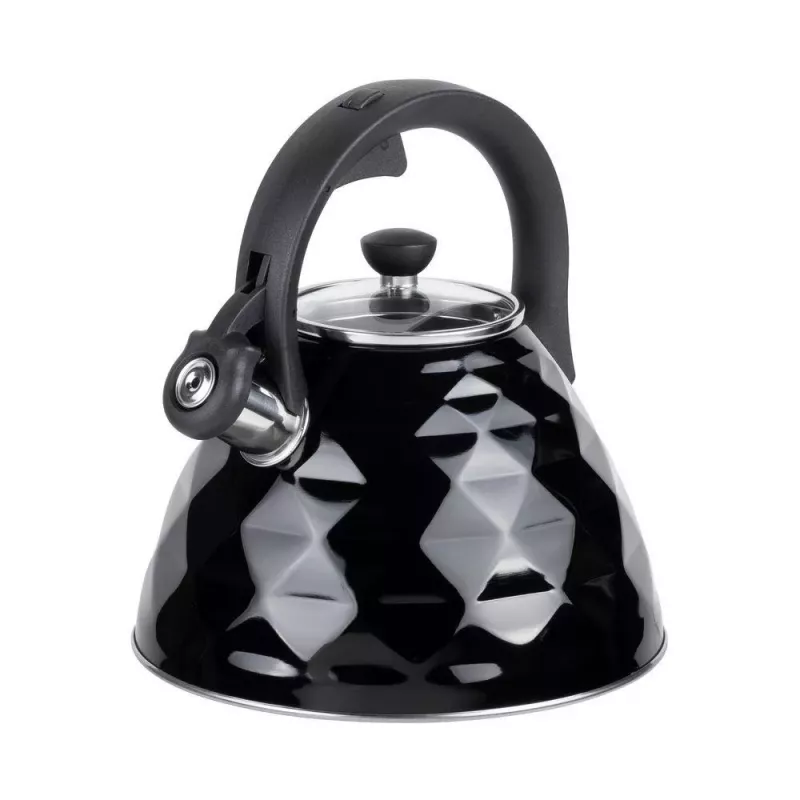 Tetera silbadora RESTO 3L acero inoxidable plata/negro 90610