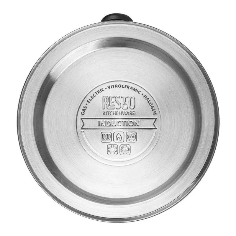 Tetera silbadora RESTO 3L acero inoxidable plata/negro 90610