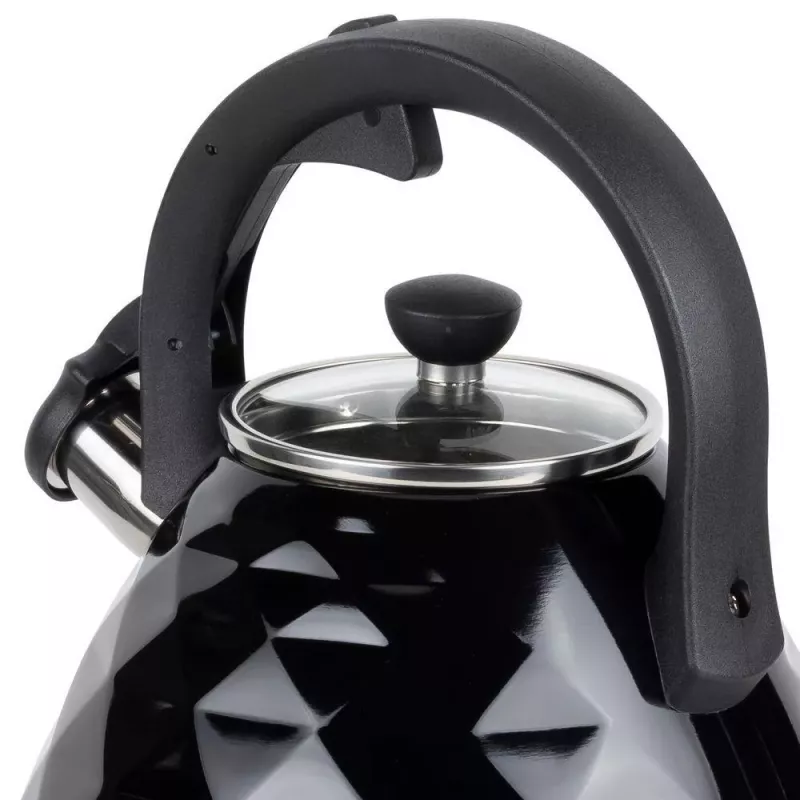 Tetera silbadora RESTO 3L acero inoxidable plata/negro 90610