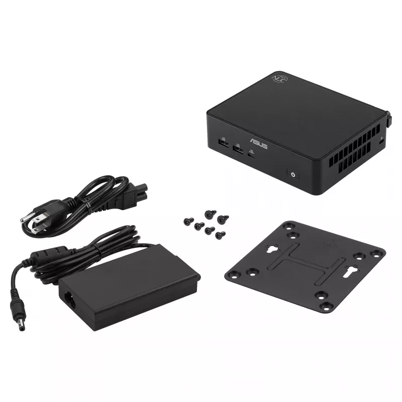ASUS NUC 16 Pro Grand Canyon RNUC16GDKV560002 Slim Kit barebone mini PC, Intel Core Ultra 5 vPro, cable EU, sin sistema operativo, negro