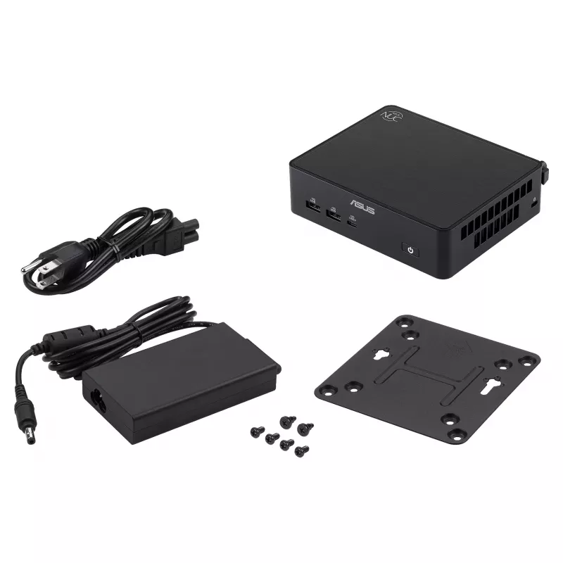 ASUS NUC 16 Pro Grand Canyon RNUC16GDKV560002 Slim Kit barebone mini PC, Intel Core Ultra 5 vPro, cable EU, sin sistema operativo, negro