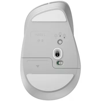 Logitech Signature Comfort Plus M850L Ratón inalámbrico - Blanco roto - Bluetooth
