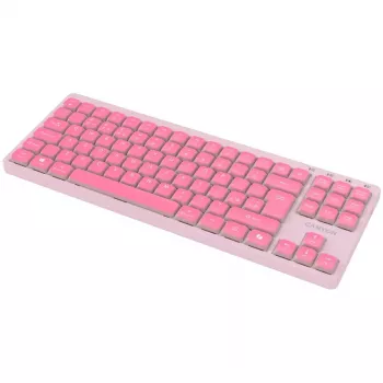 CANYON Teclado OnType 10 Low Profile EN Cableado Rosa