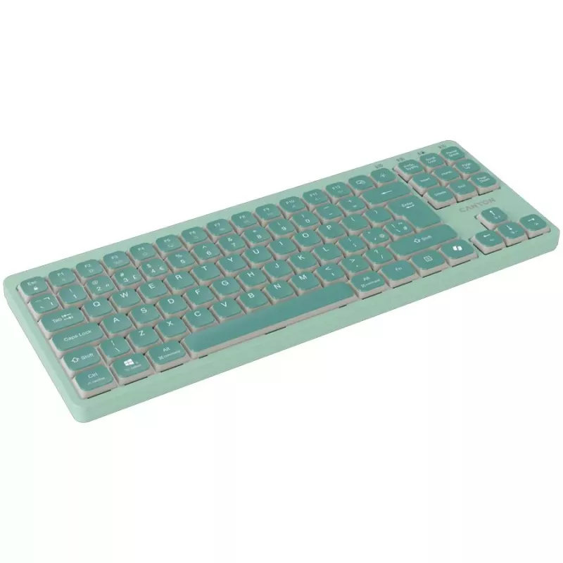 CANYON OnType 10 Low Profile EN Teclado con cable Verde
