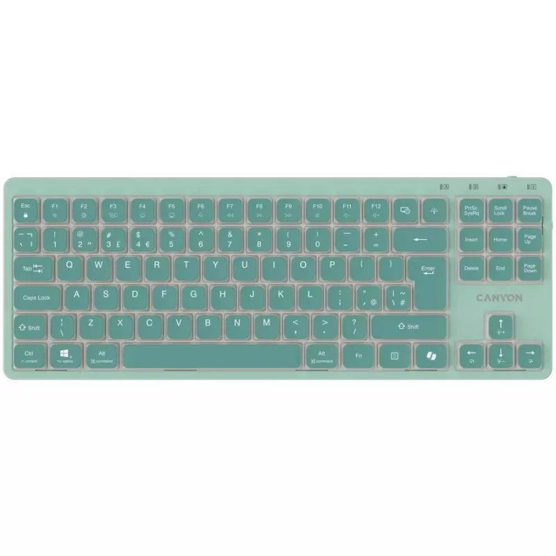 CANYON OnType 10 Low Profile EN Teclado con cable Verde