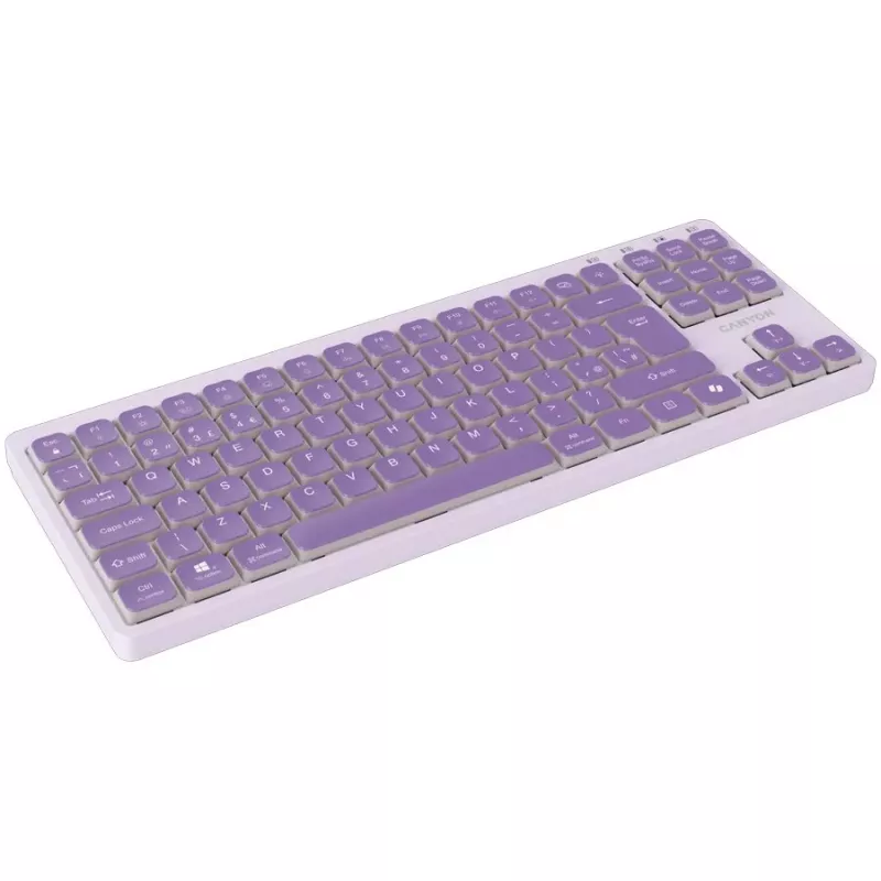 CANYON Teclado OnType 10 Low Profile EN Cableado Violeta