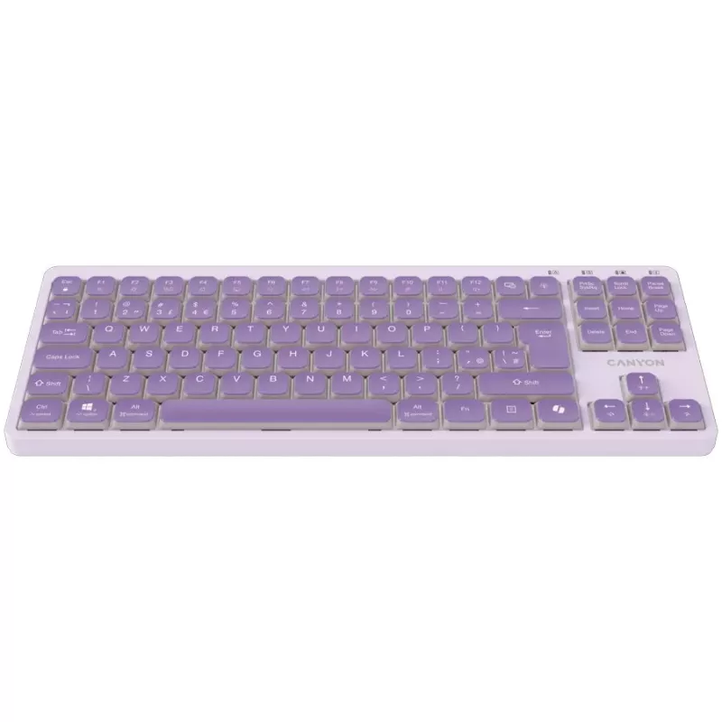 CANYON Teclado OnType 10 Low Profile EN Cableado Violeta