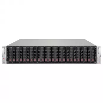 Supermicro SC216 BE1C-R609JBOD Carcasa JBOD 2U 24x2,5 pulgadas Hot-Swap SAS3 con 2 fuentes de alimentación redundantes de 600W