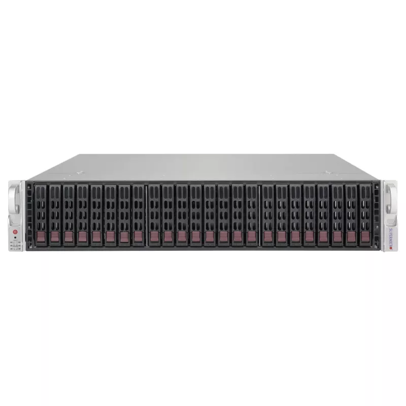 Supermicro SC216 BE1C-R609JBOD Carcasa JBOD 2U 24x2,5 pulgadas Hot-Swap SAS3 con 2 fuentes de alimentación redundantes de 600W