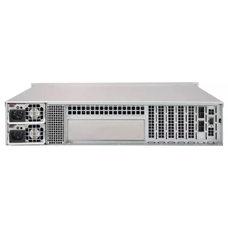 Supermicro SC216 BE1C-R609JBOD Carcasa JBOD 2U 24x2,5 pulgadas Hot-Swap SAS3 con 2 fuentes de alimentación redundantes de 600W