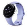 Google Pixel Watch 4 - 41 mm - Polished Silver Aluminium - Iris Active Band - Smartwatch Wear OS