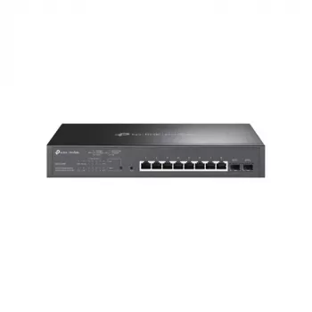 TP-LINK TL-SG2210MP Switch Smart Managed Layer 2+, 8 puertos Gigabit PoE+ con 2 ranuras SFP, presupuesto PoE de 150W, montaje en rack