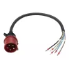 Anker SOLIX Cable de alimentación, IEC 60309 3P+N+E a extremo abierto, 32 A, 60 cm, Rojo