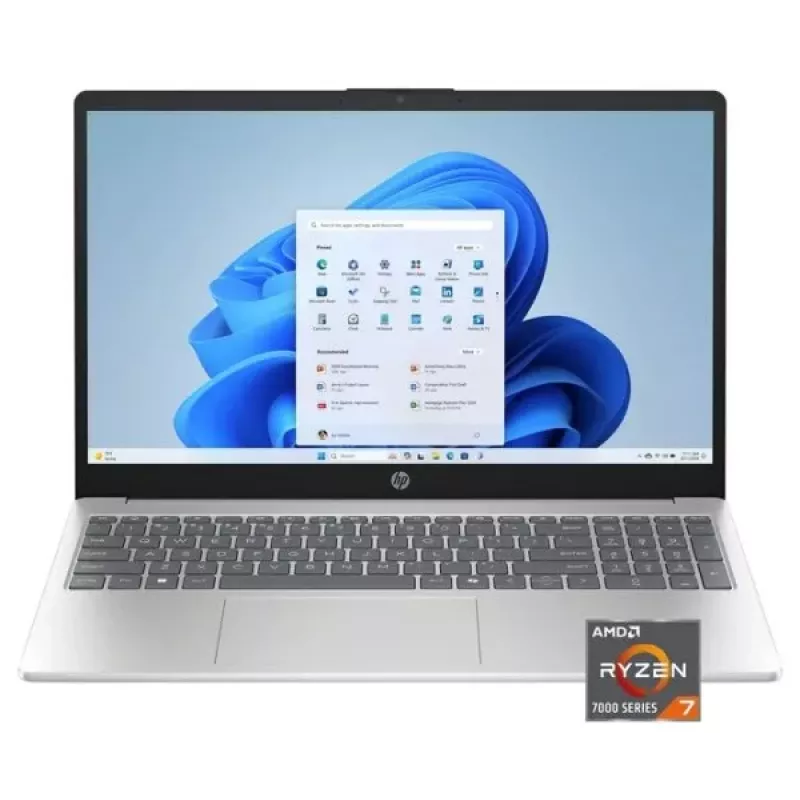HP 15-fc0047 15.6 pulgadas FHD táctil AMD Ryzen 7 7730U 16GB 512GB SSD W11H, Natural Silver